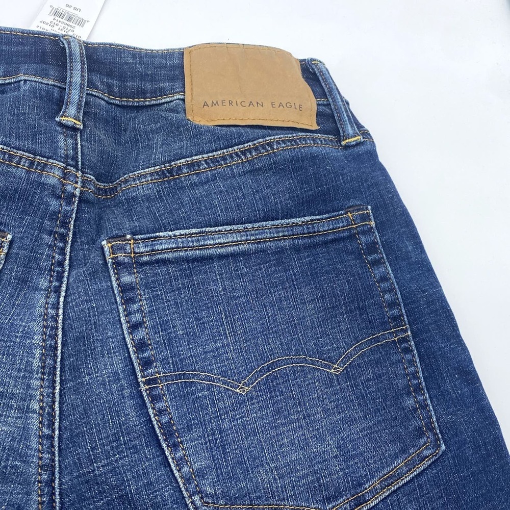 NWT American Eagle AE Next Level Stretch FLEX Bermuda Denim Jean Short 26 - Picture 9 of 11